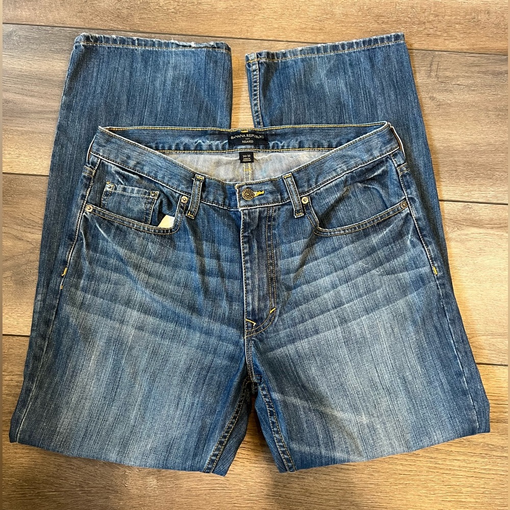 Banana Republic relaxed jeans, 34x30